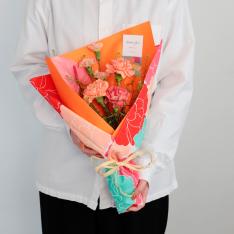 【母の日】花束「アプリコットティー」S