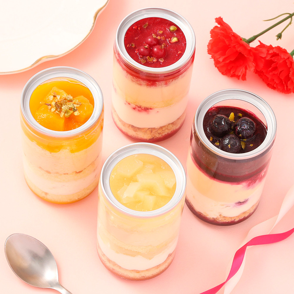 【母の日】白金ホワイトティラミスグラスケーキ　4種アソート