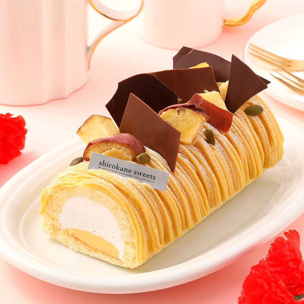 【母の日】幻のさつまいもシルクスイートのモンブランロール