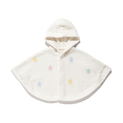 ［BABY］エアリーモコカラフルスターポンチョ 70→80cm
