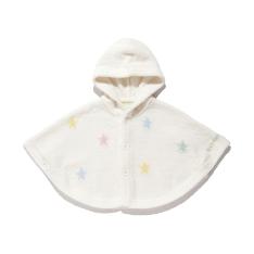 ［BABY］エアリーモコカラフルスターポンチョ 70→80cm