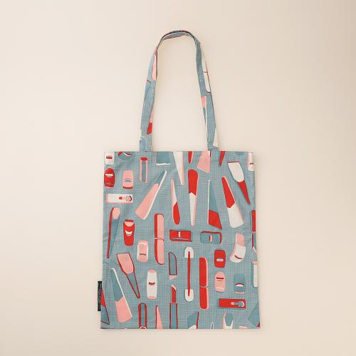 輪島キリモト道具柄のトートバッグ