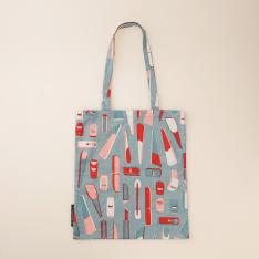 輪島キリモト道具柄のトートバッグ