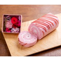 【母の日】完熟いちごロール＆プリザーブドフラワー