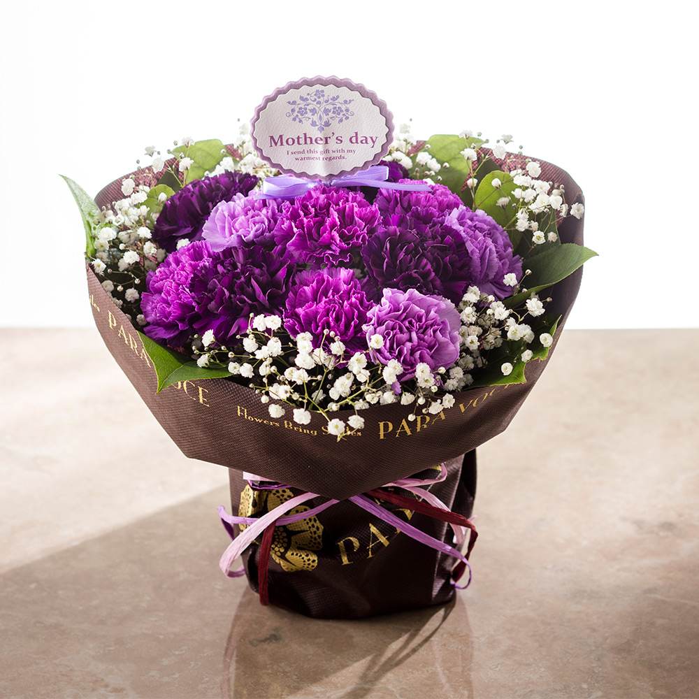 【母の日】ムーンダストの花束S（スタンディング）