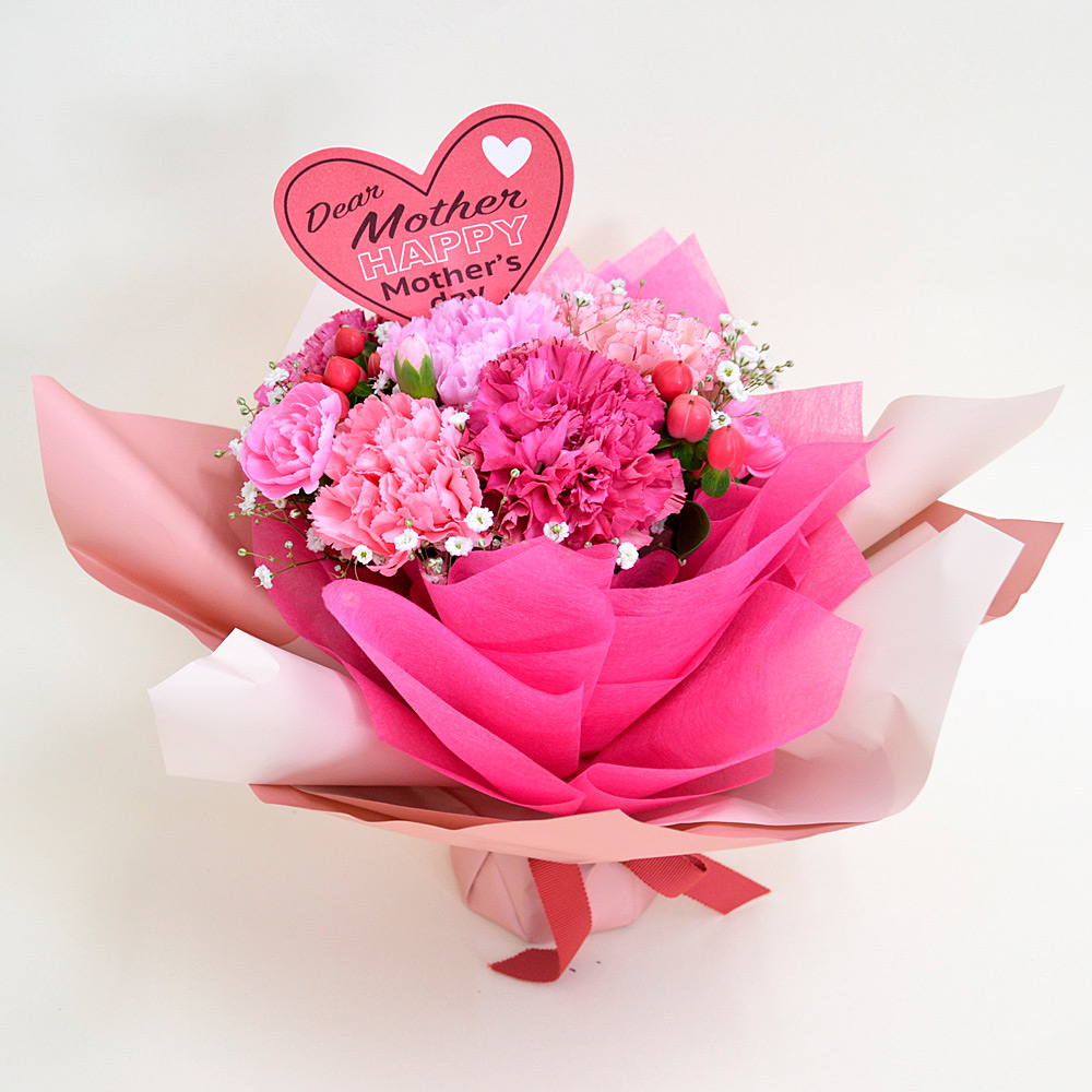 【母の日】ハッピーブーケピンク