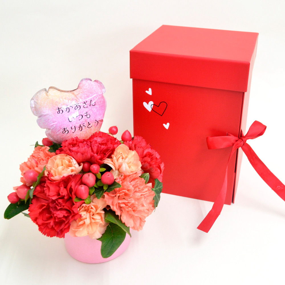 【母の日】ステージボックスアレンジ レッドボックス入り