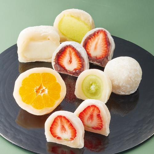 〈一心堂〉完熟フルーツ大福　摘みたて菓実6個詰合せ