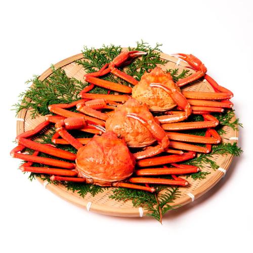 【母の日】蟹屋の釜茹で紅ずわい蟹3杯セット（冷凍・中）