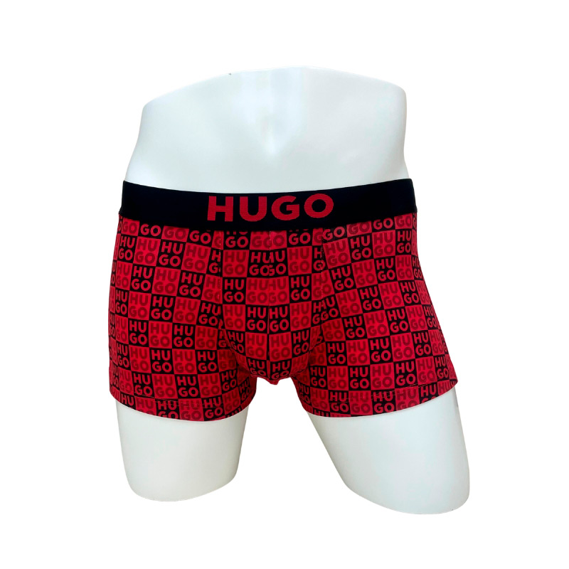 HUGO チェック柄 ボクサーパンツ 前閉じ S→LL