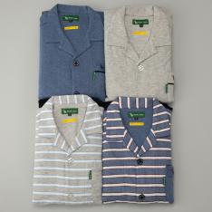 紳士長袖テーラーパジャマ2点セット M→L