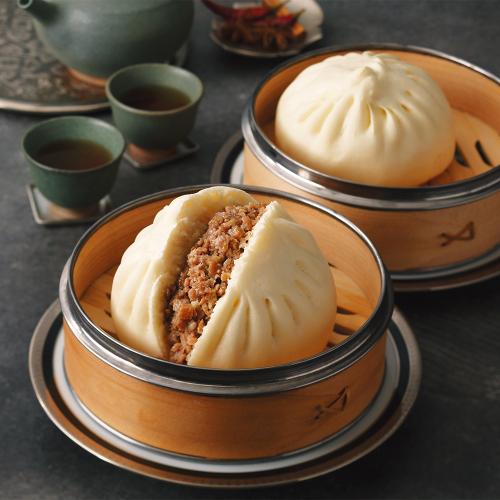 〈横浜中華街・華正樓〉肉まんセット