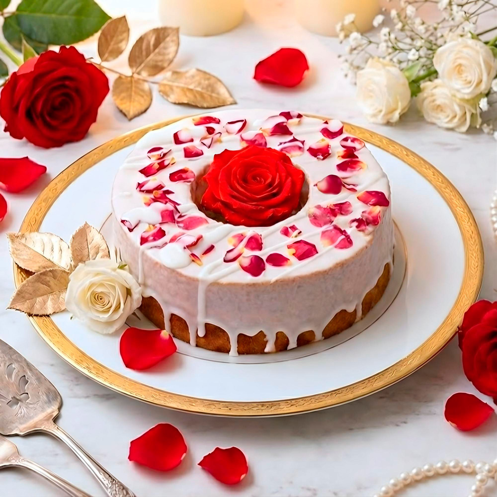 【母の日】バラの花のバウムクーヘン（プレミアム）