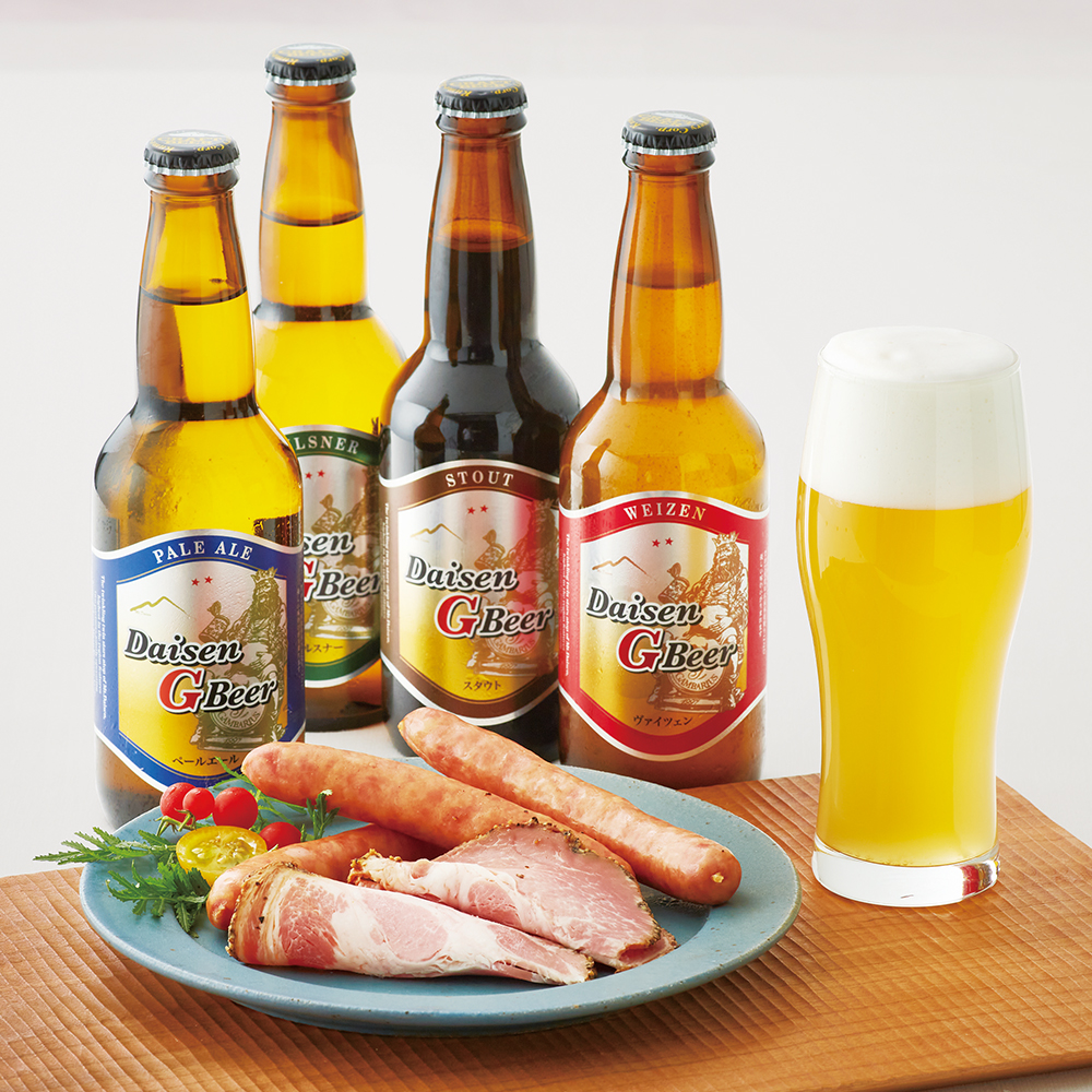 〈大山Gビール〉大山Gビール・大山ハムセット