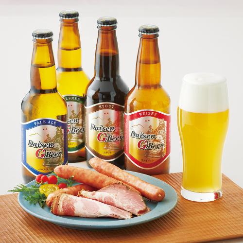 〈大山Gビール〉大山Gビール・大山ハムセット