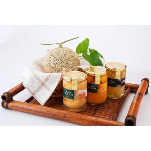 【母の日】マスクメロン・フルーツコンポート詰合せ（母の日用掛け紙付き）