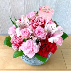 【母の日】生花アレンジメント「バレリー」