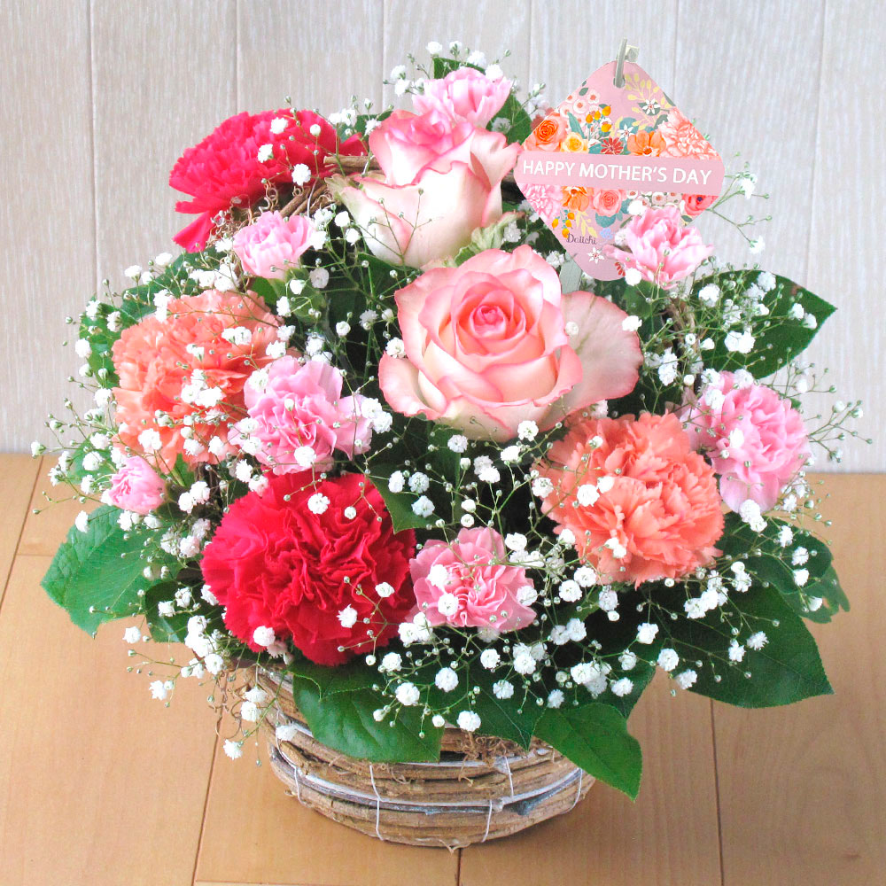 【母の日】生花アレンジメント「ウェンディ」