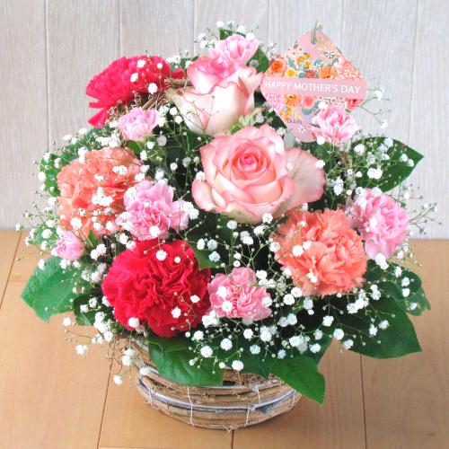 【母の日】生花アレンジメント「ウェンディ」