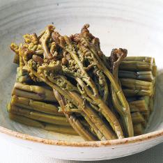 天然わらびのおひたし