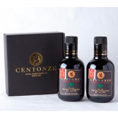 オーガニック エクストラバージンオリーブオイル【CENTONZE】(丸瓶230g×2本)
