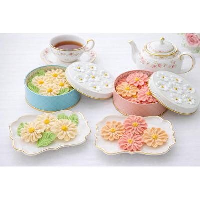 【母の日】北海道産餡子のお花のぼうろ2缶｜グルテンフリー焼菓子ギフト