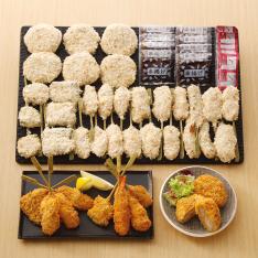 〈大阪・串重〉ヒレとんかつ&串揚げ8種・24本