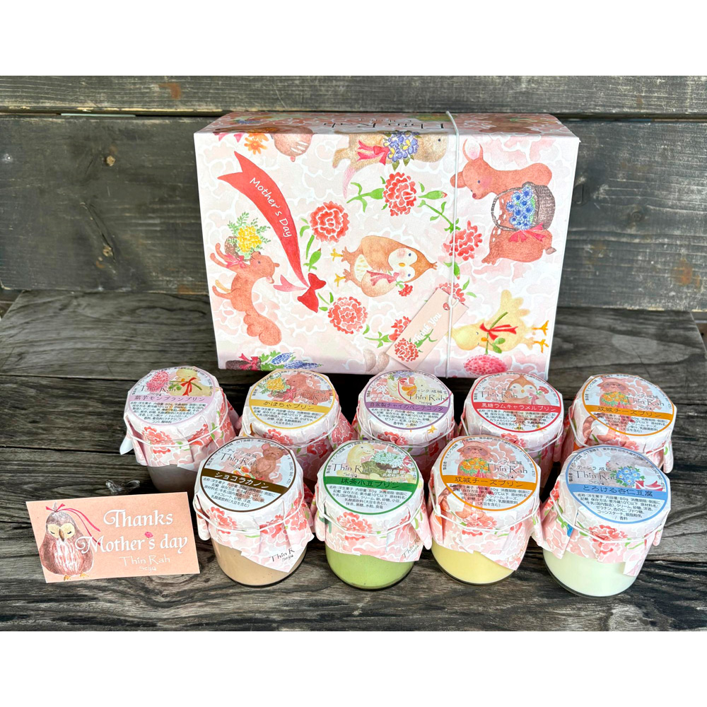 【母の日】＜成城プリン＞9個詰合せ（母の日パッケージ）