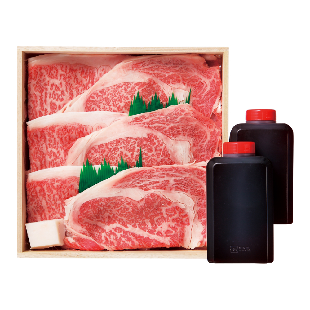 〈道頓堀　はり重〉黒毛和牛すき焼きセット