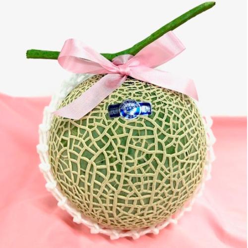 【母の日】＜西澤商店＞高知県産アールスメロン（ソープフラワー付）