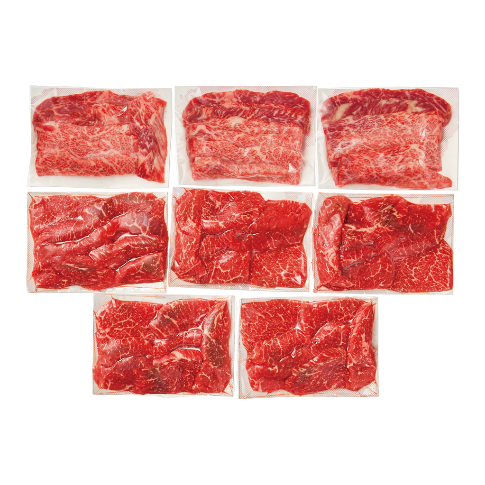 〈京都　京中〉京中式熟成牛肉　赤身・霜降り焼肉