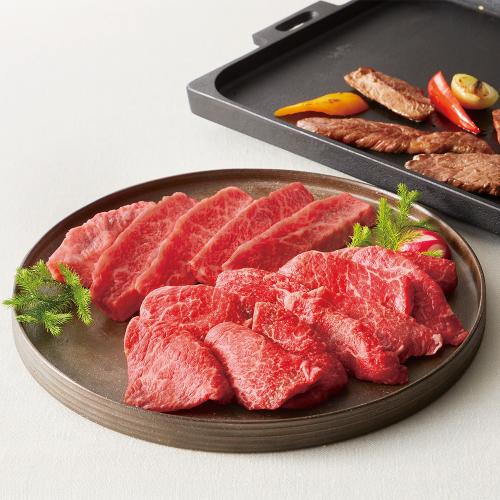 〈京都　京中〉京中式熟成牛肉　赤身・霜降り焼肉