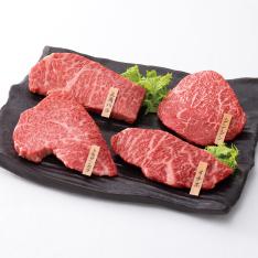 〈みらいグローバルファーム〉黒毛和牛ステーキ食べ比べセット