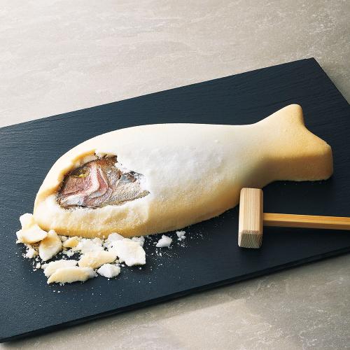 ゆら鯛 塩釜焼(中)