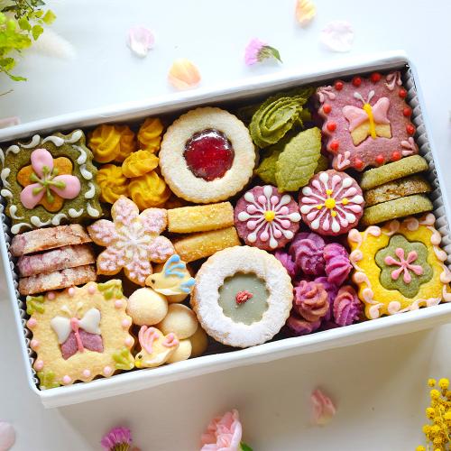 【母の日】クッキー缶 フラワーガーデン