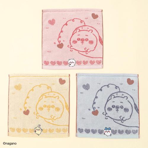 ＜ちいかわ＞チョコ ループ付ウォッシュタオル 3枚セット
