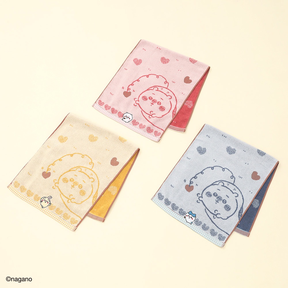 ＜ちいかわ＞チョコ フェイスタオル 3枚セット