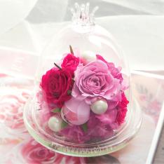 ガラスドームS（ピンクパープル）