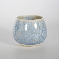 ＜陶あん＞雪ノ花 カップボウル（モーヴ）