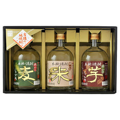 吉備の地焼酎飲み比べ3本セット