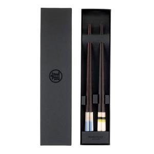 マルナオ　黒壇　紫壇　セット　お箸　スプーン　箸置き 忠之助商店 / マルナオ Sweet Morning -箸&スプーンセット (紫檀)
