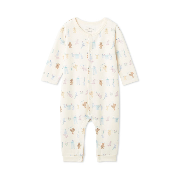 ［BABY］ウォッシングアニマル柄ロンパース 70→80