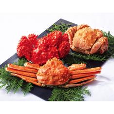 〈北海道〉3種のかに食べ比べ