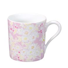 大倉陶園×千總『陽光浴びて』マグ（ピンク）