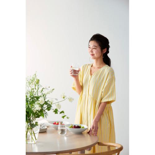 エミリー　前ボタンワンピース　イエロー