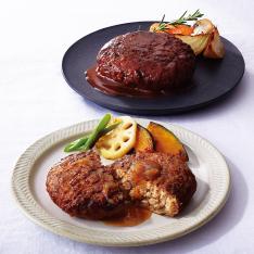 〈平田牧場〉3種のハンバーグセット