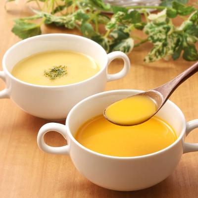 福袋 フレンチシェフのポタージュスープ2種（かぼちゃ・安納芋）各4袋