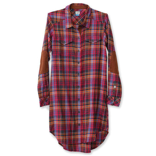 チェックロングシャツ Jurnee