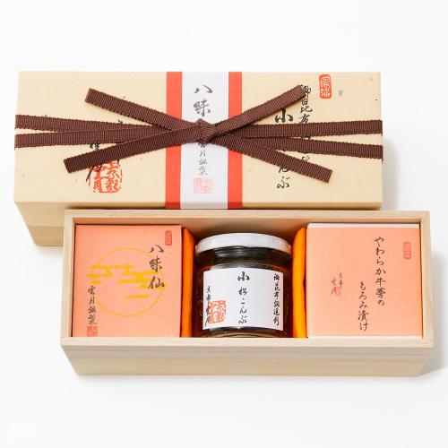 小松こんぶ・八味仙・やわらか牛蒡のもろみ漬け