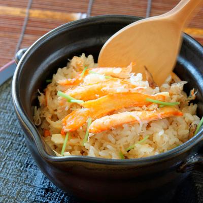 蟹めしの素と秋の吹き寄せご飯の素の詰合せ